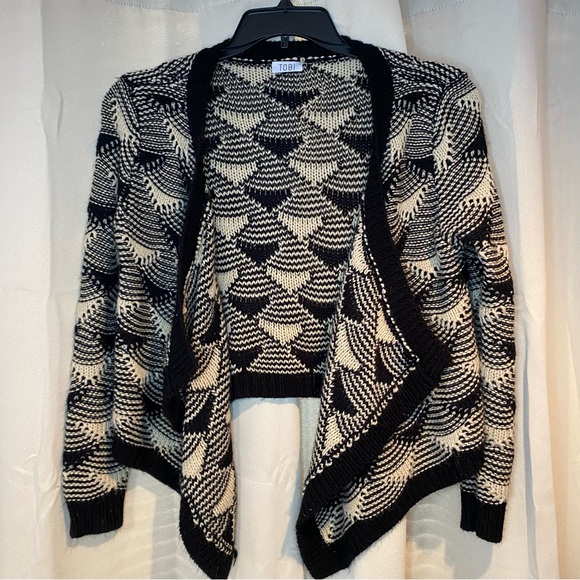 TOBI WATERFALL OPEN FRONT CARDIGAN - Picture 4 of 5